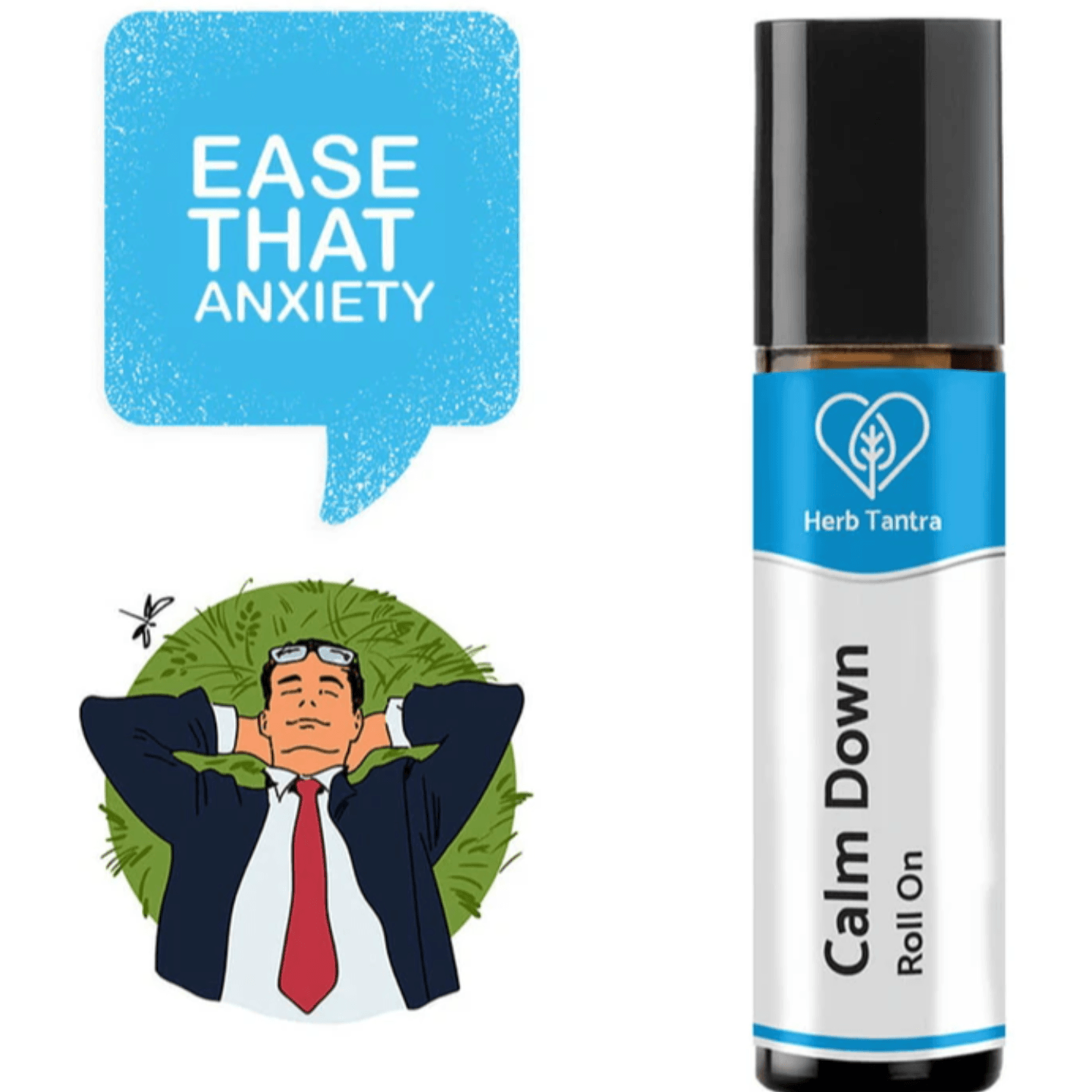 Herb Tantra Calm Down Anxiety Relief Roll-On (9 ml) 