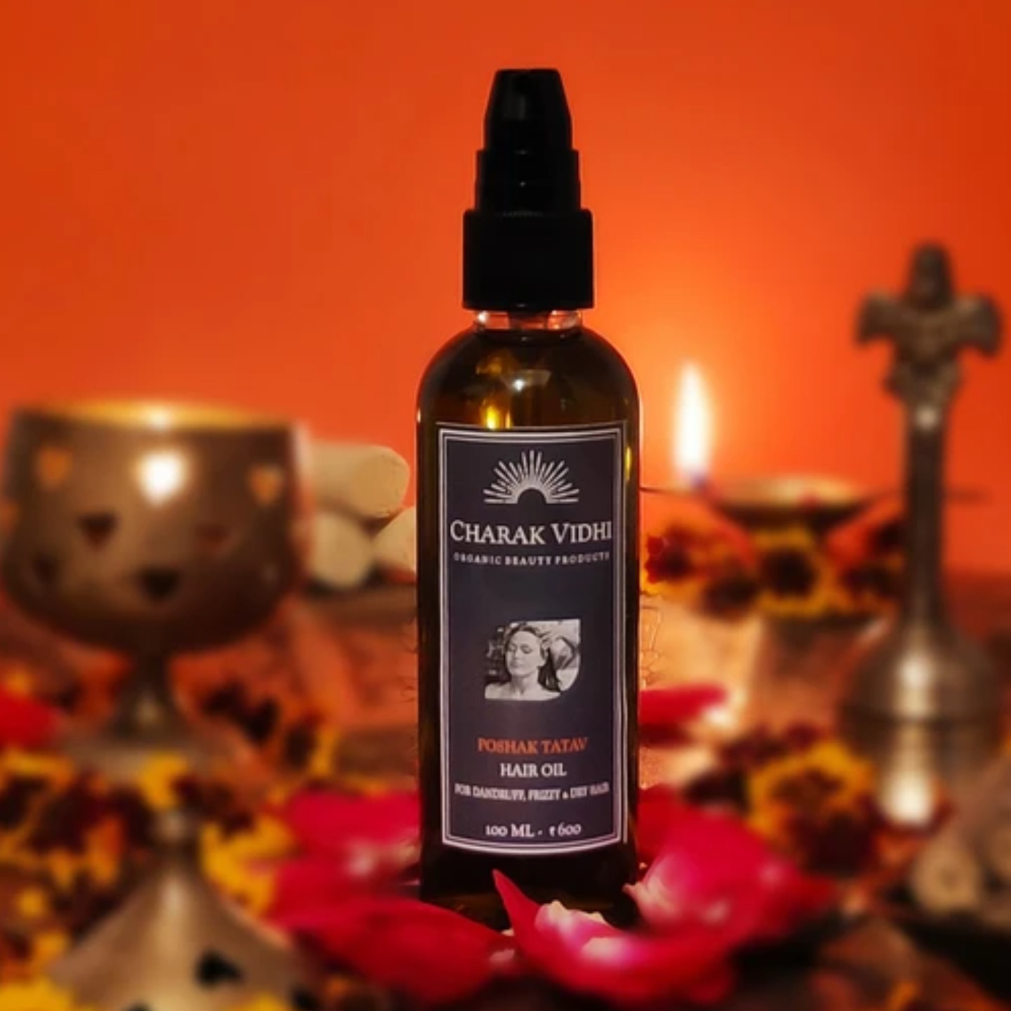 Poshak Tatva Hair Oil for Dandruff, Frizzy & Dry Hair.