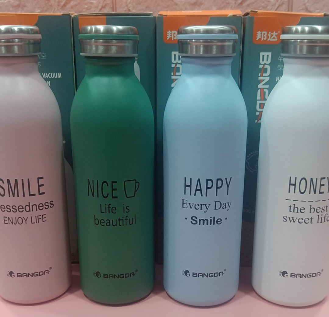 Esmi®- *Double Coated Stainless steel with Quotation - Bottle-600 ml*