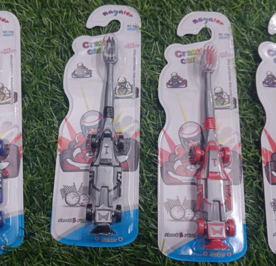 Esmi®- *Sports Car Premium quality Soft Bristles Kids Brush*