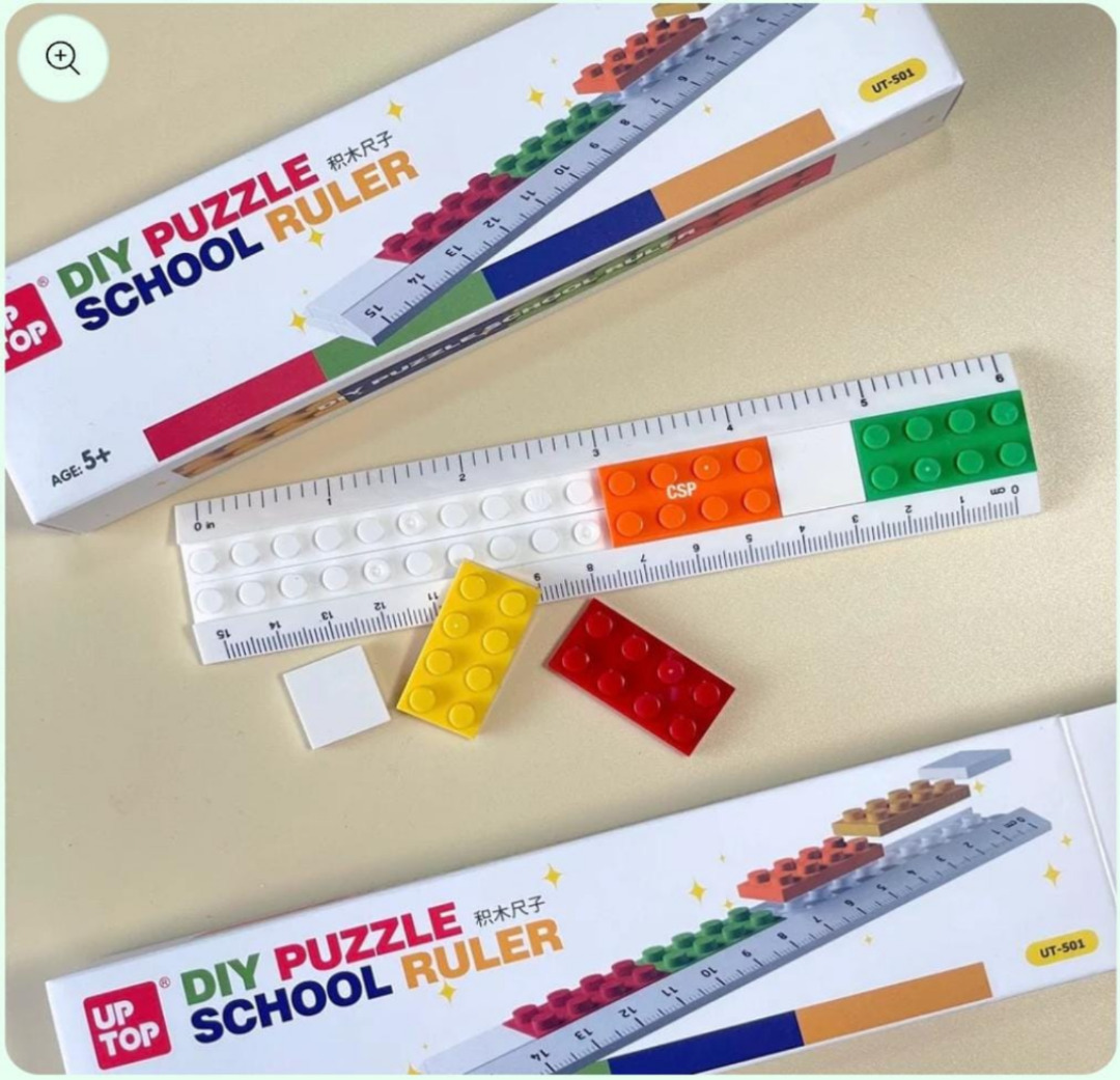 Esmi®- *DIY Lego Puzzle Ruler/Scale*