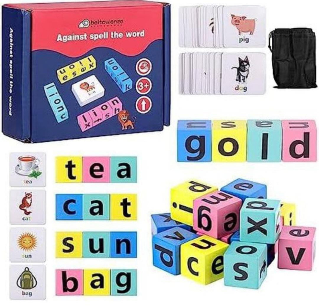 Esmi®- *Spellathon Cube Game*

Wooden cubes