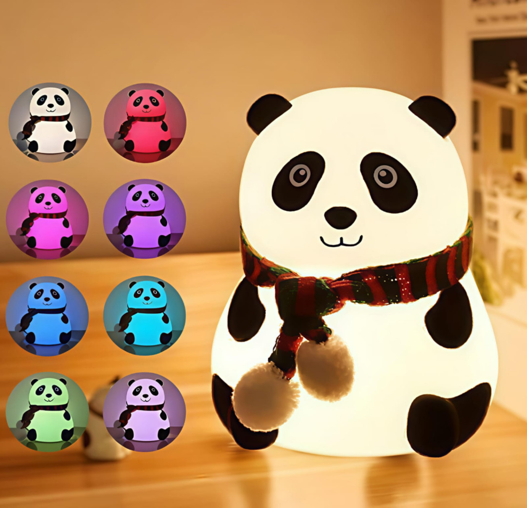 Esmi®- *Silicon Panda Glow, Touch Lamp*