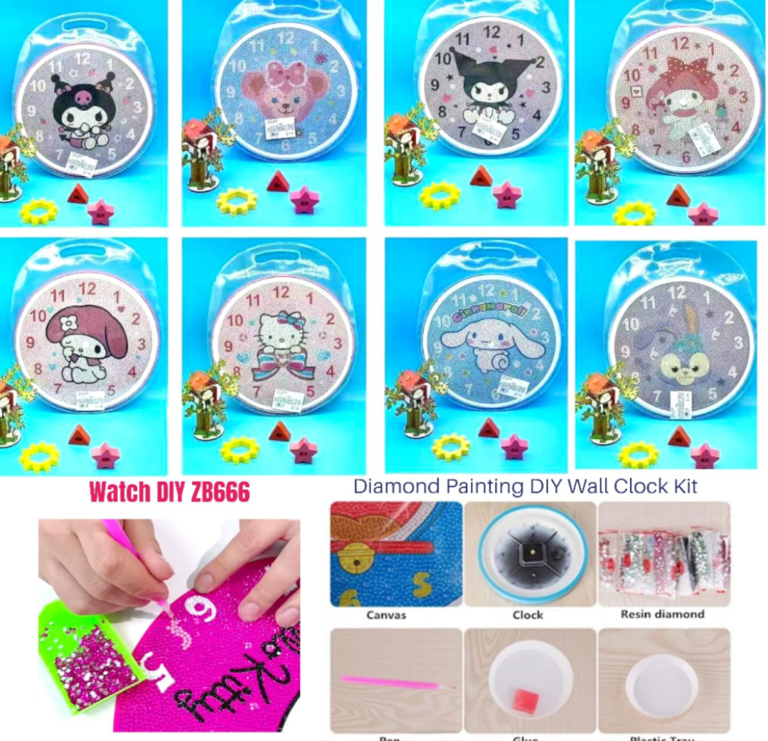 Esmi®- *DIY Diamond Painting Art Wall Clock Kit*