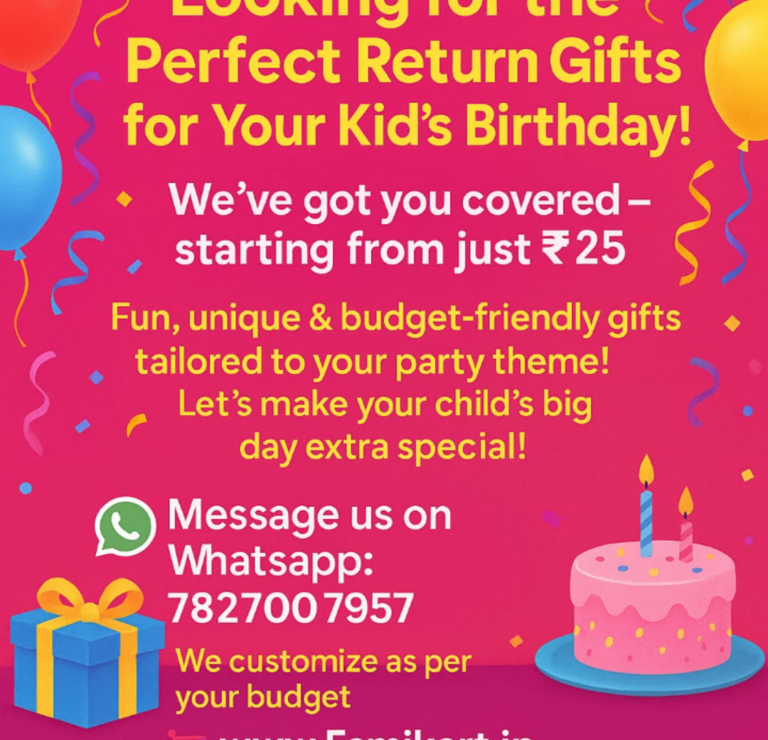 Birthday return gifts 