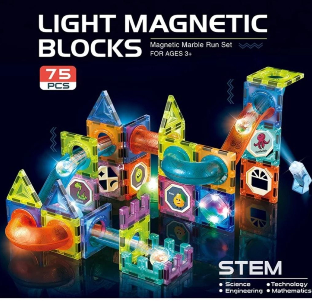 Esmi- Light Magna Tiles 75 pcs