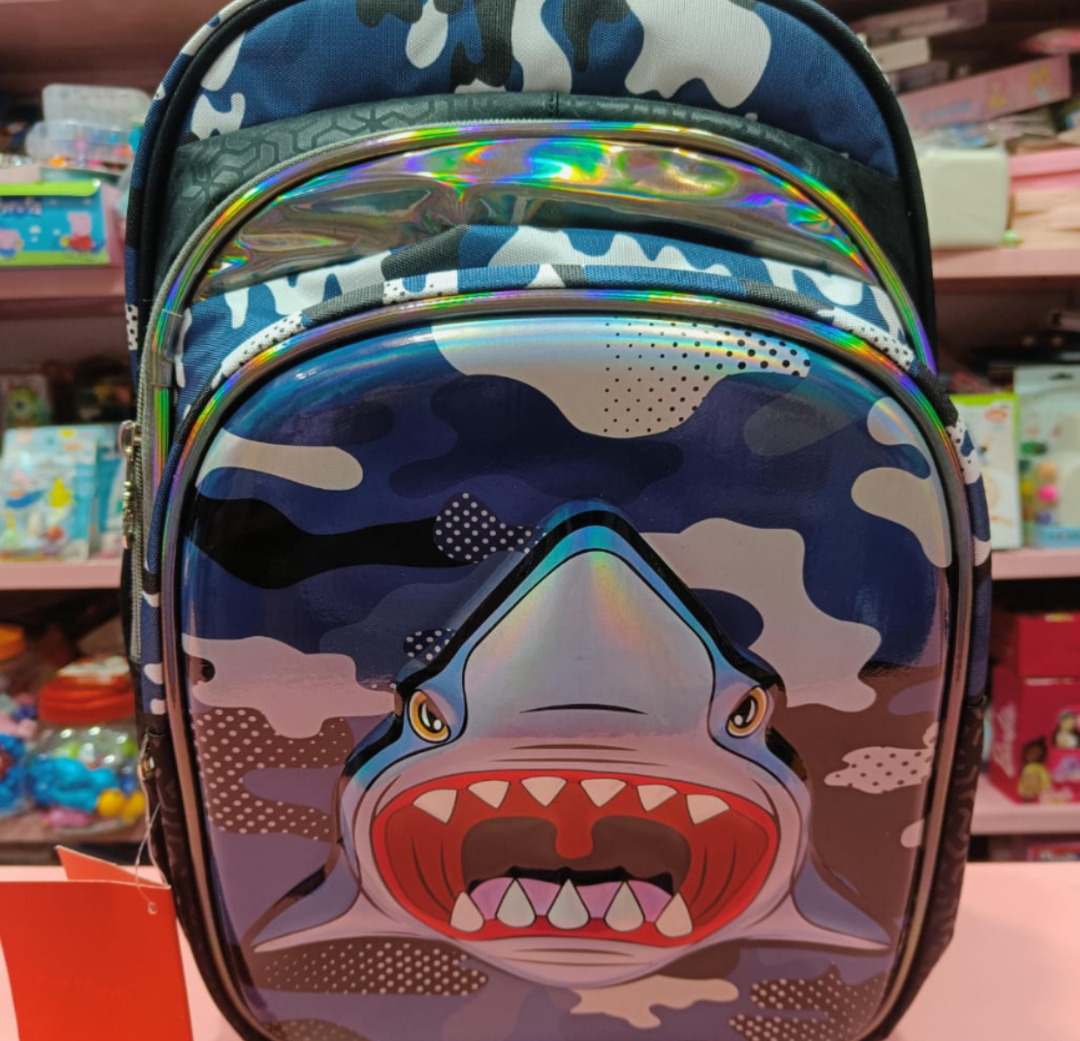 Esmi®- *3D Big Size Premium School Bag* - Shark