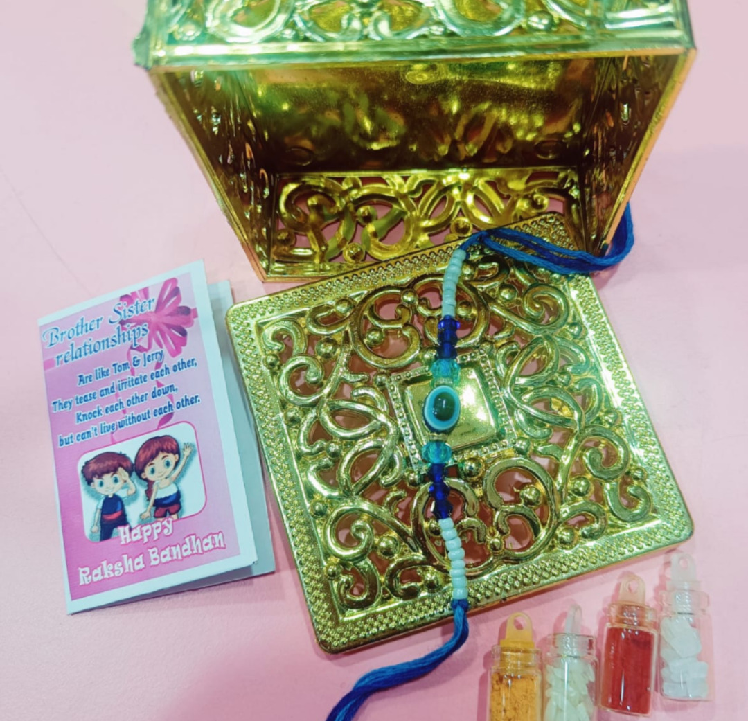 Esmi®- *Evil Eye Rakhi Combo with Card & Box*