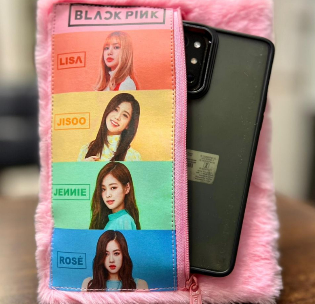Esmi®- *Plush Fur Diary with Zip Pouch on Diary Cover*
