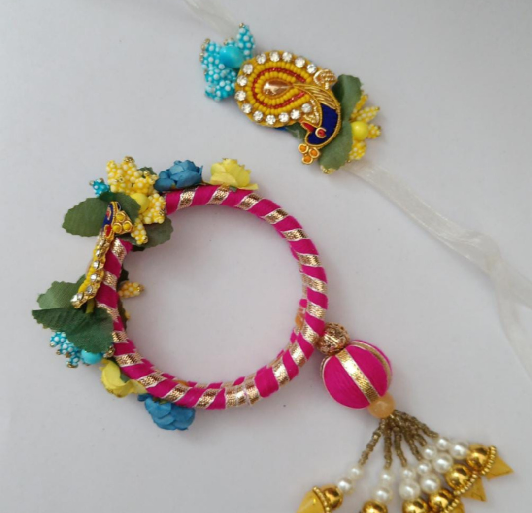 Esmi®- *Rakhi Set- Bhai Bhabi - Kada*