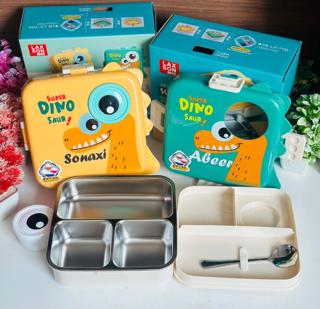 Esmi®- *Dino- Premium quality stainless steel lunch boxes*
