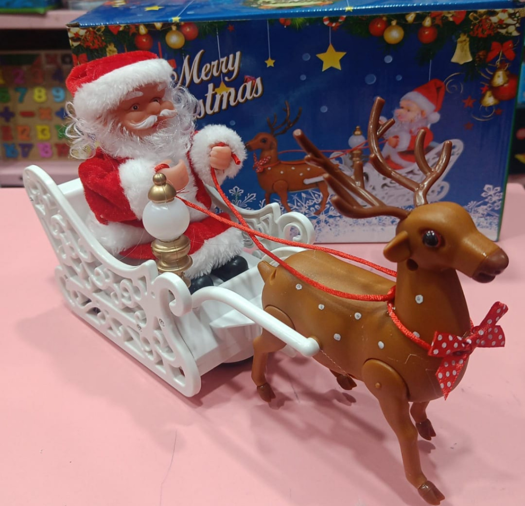 Esmi®- *Santa Kart & ReinDeer- Christmas Music & Light Toy*
