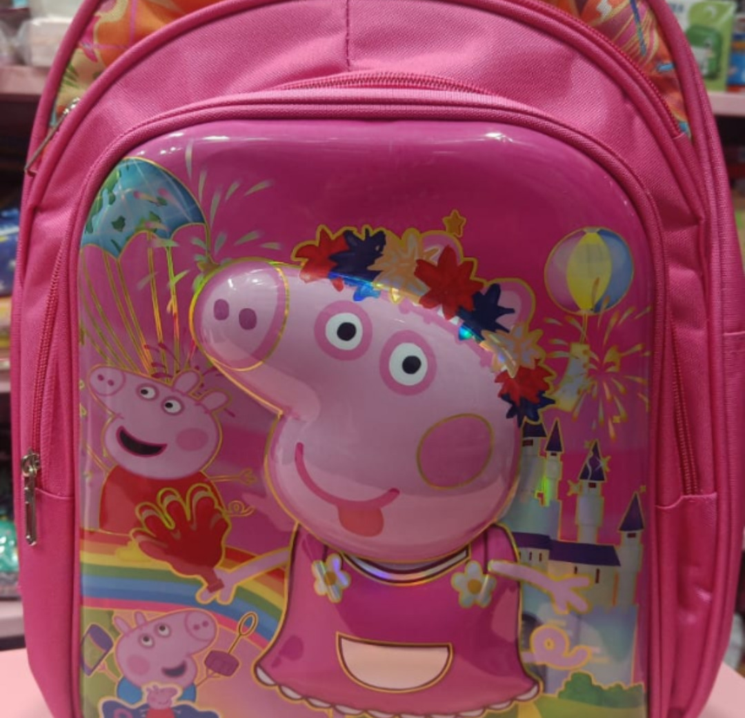 Esmi®- *3D Hardcase Premium quality Big Size School Bag* - Peppa pig