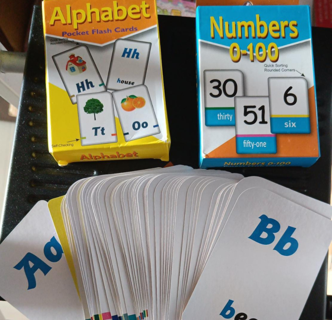 Esmi®- *Flash Cards set of 2 - Alphabets & Numbers*

