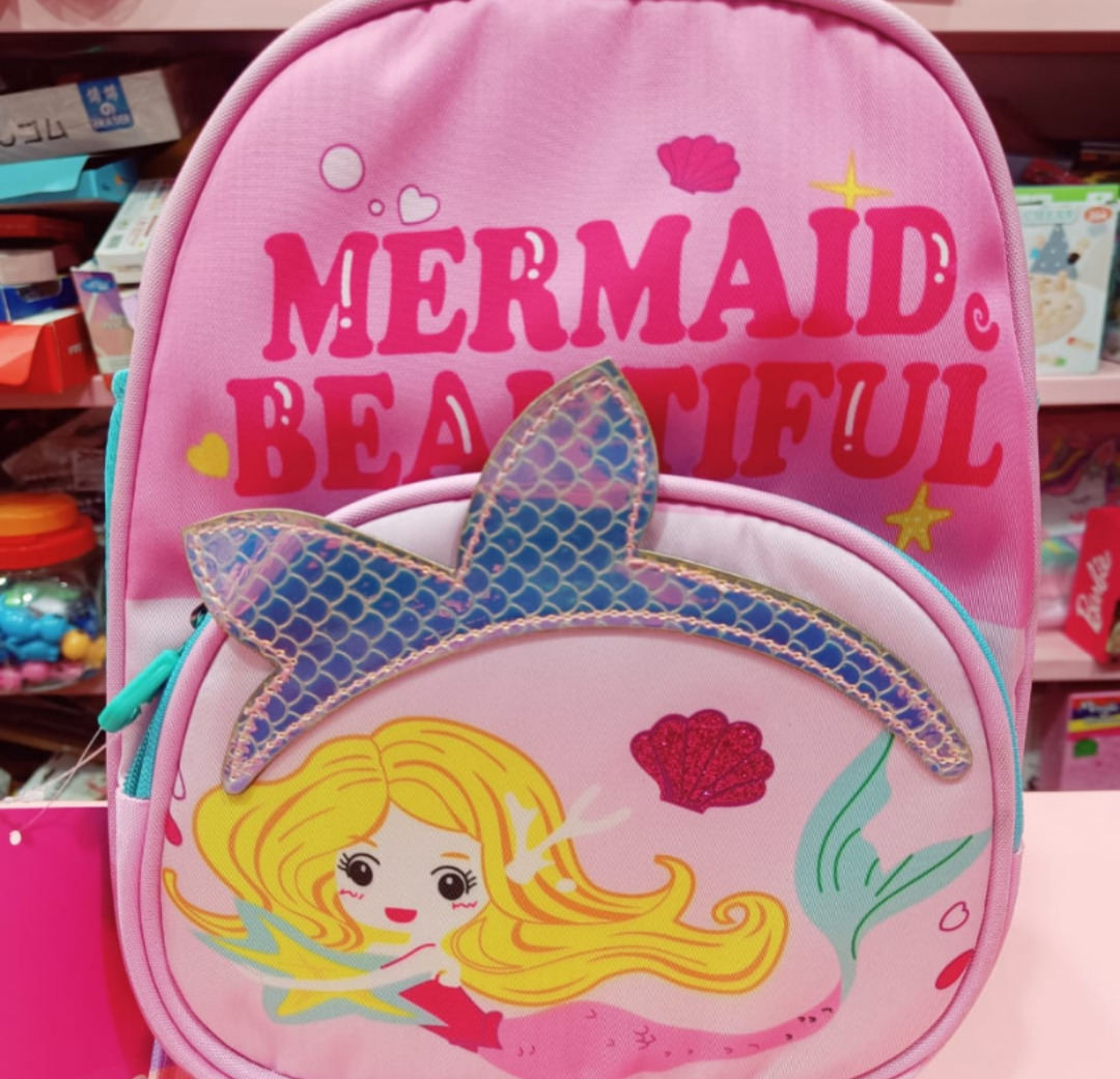 Esmi®- *Mermaid Holographic Premium School Bag*