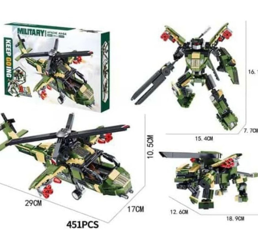 Esmi®- *Military Apache Lego blocks- 3 in 1*