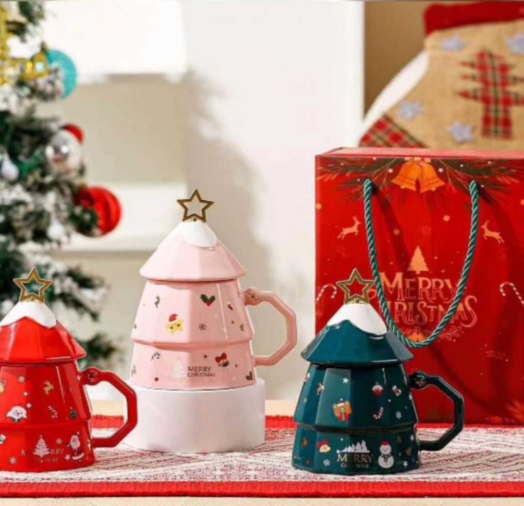 Esmi- Ceramic Christmas Theme Cup Set