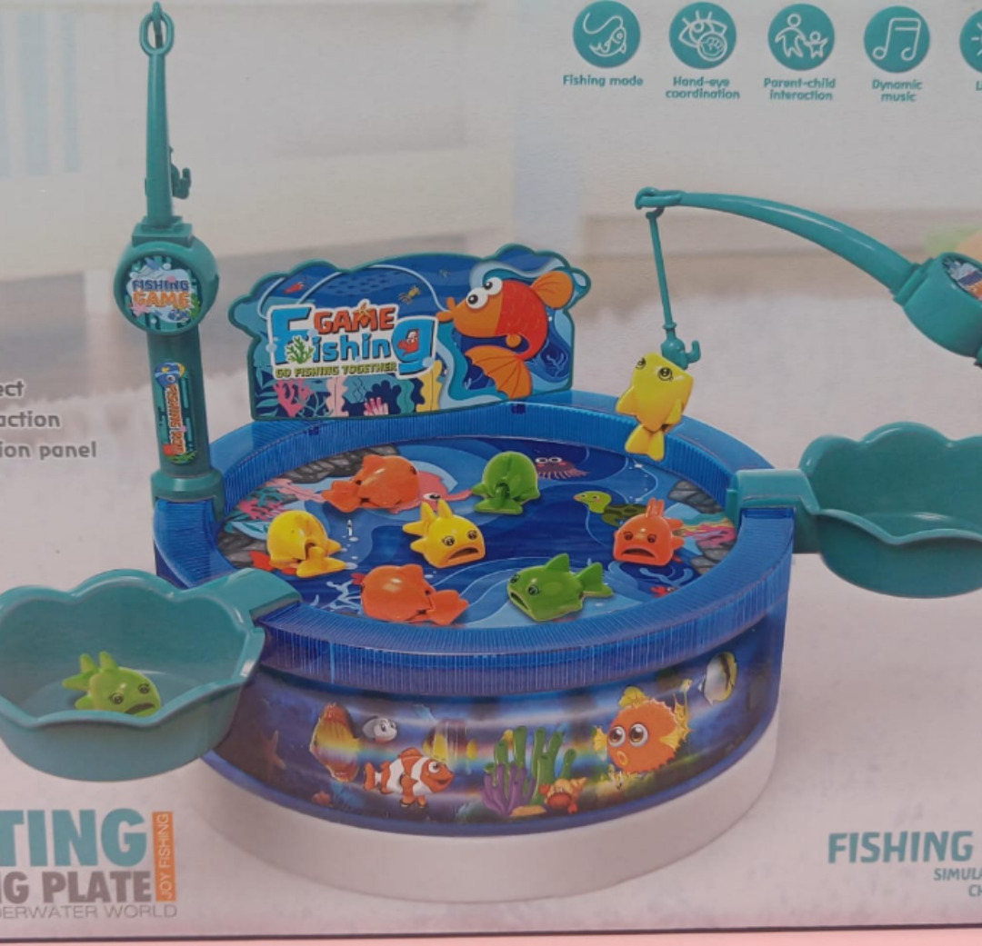 Esmi®- *Fishing Light & Music - Rotating plate- Toy*