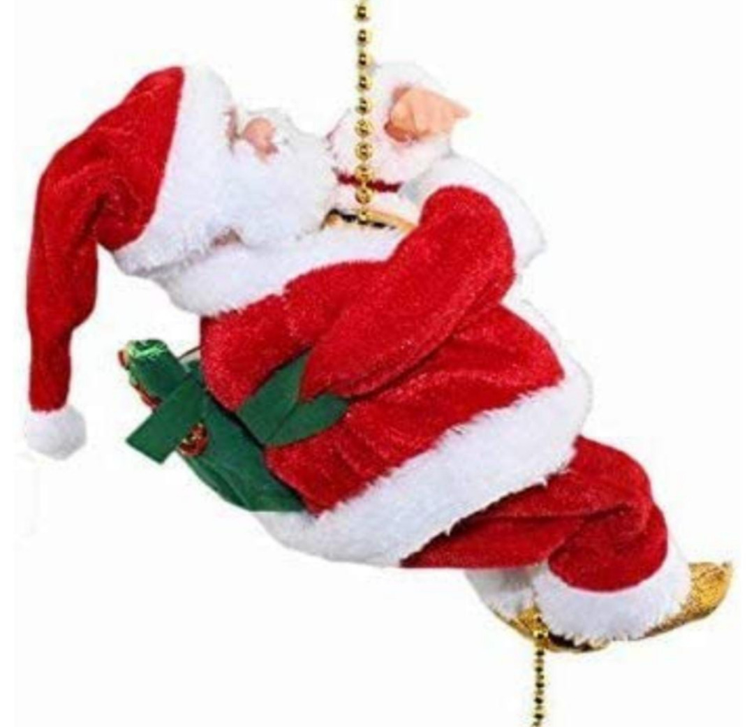 Esmi®- *Christmas- Rope Climbing Santa - Musical & light toy*