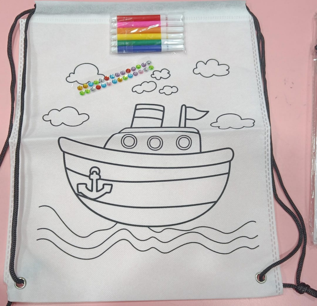 Esmi®- *DIY Coloring Drawstring Bag*
