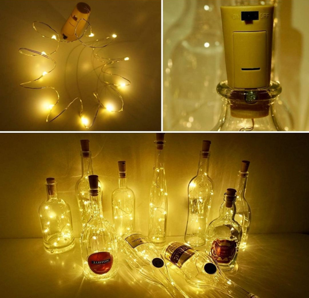 Esmi - 20 Led Cork Bottle led Lights Fairy led light- Battery operated