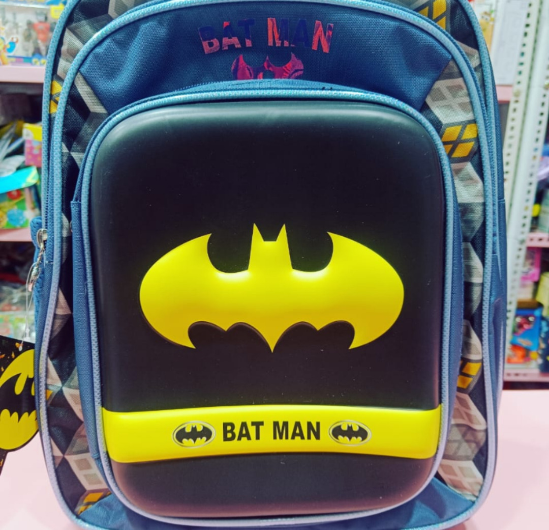 Esmi®- *Avengers Hard Case Premium School Bag- Batman/Spider*