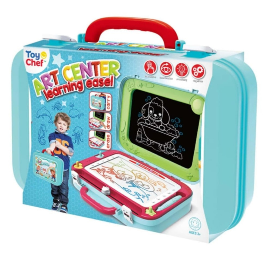 Esmi®- *Art Centre- Double Sided Portable drawing/Easel board  suitcase for kids*
