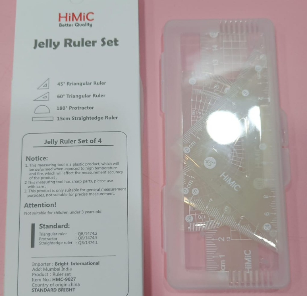 Esmi®- *Pack of 5 Ruler Compass set for Birthday Return Gifts and Party Favors for Kids*