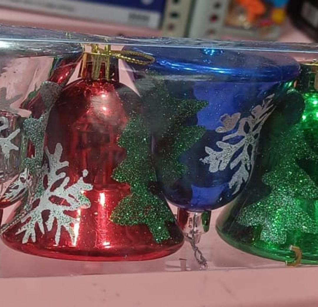 Esmi®- *Big Size Christmas Snow Theme Hangings- Bell*

Pack of 6
