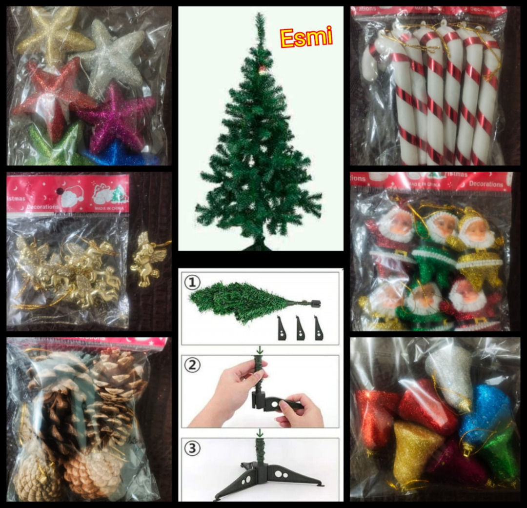 Esmi®- 🎄⛄ *Christmas decorations items* & *Christmas Tree*  Combo🎄⛄