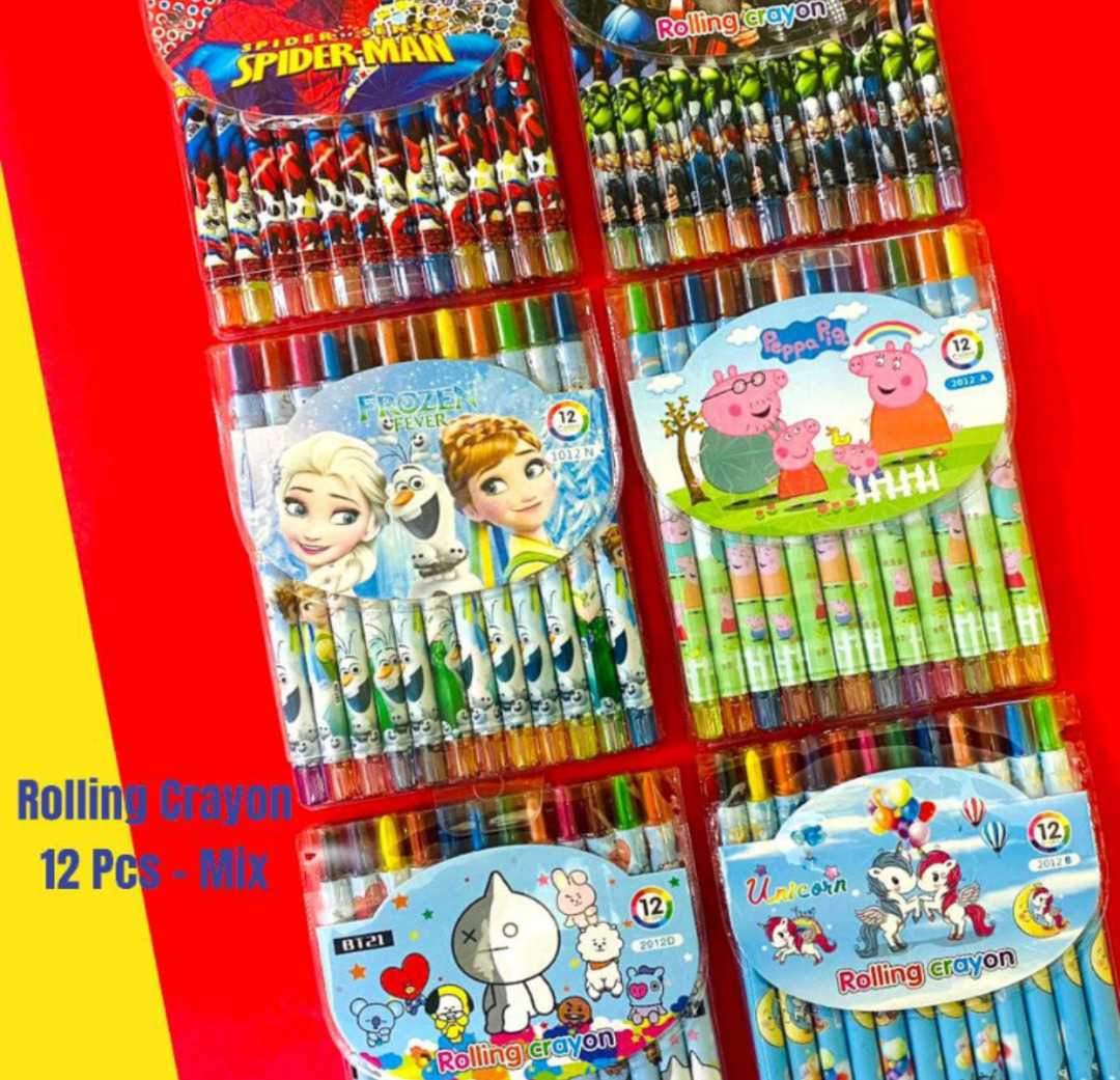 Esmi®- *Rolling Crayons*

Print - Unicorn, Captain America, Peppa, Space, Peppa, Frozen