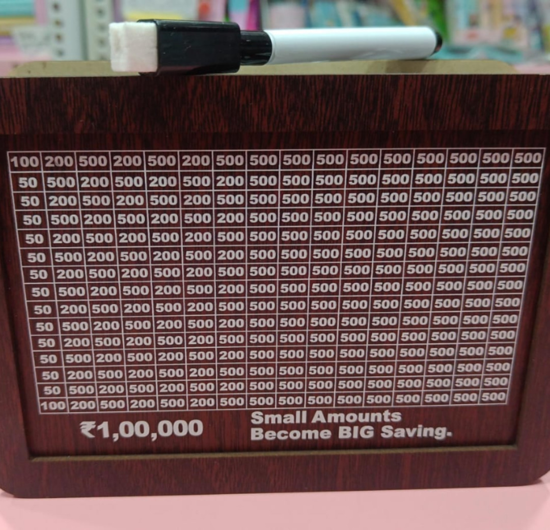 Esmi®- *DIY MDF Wooden Piggy bank*

Marker duster included