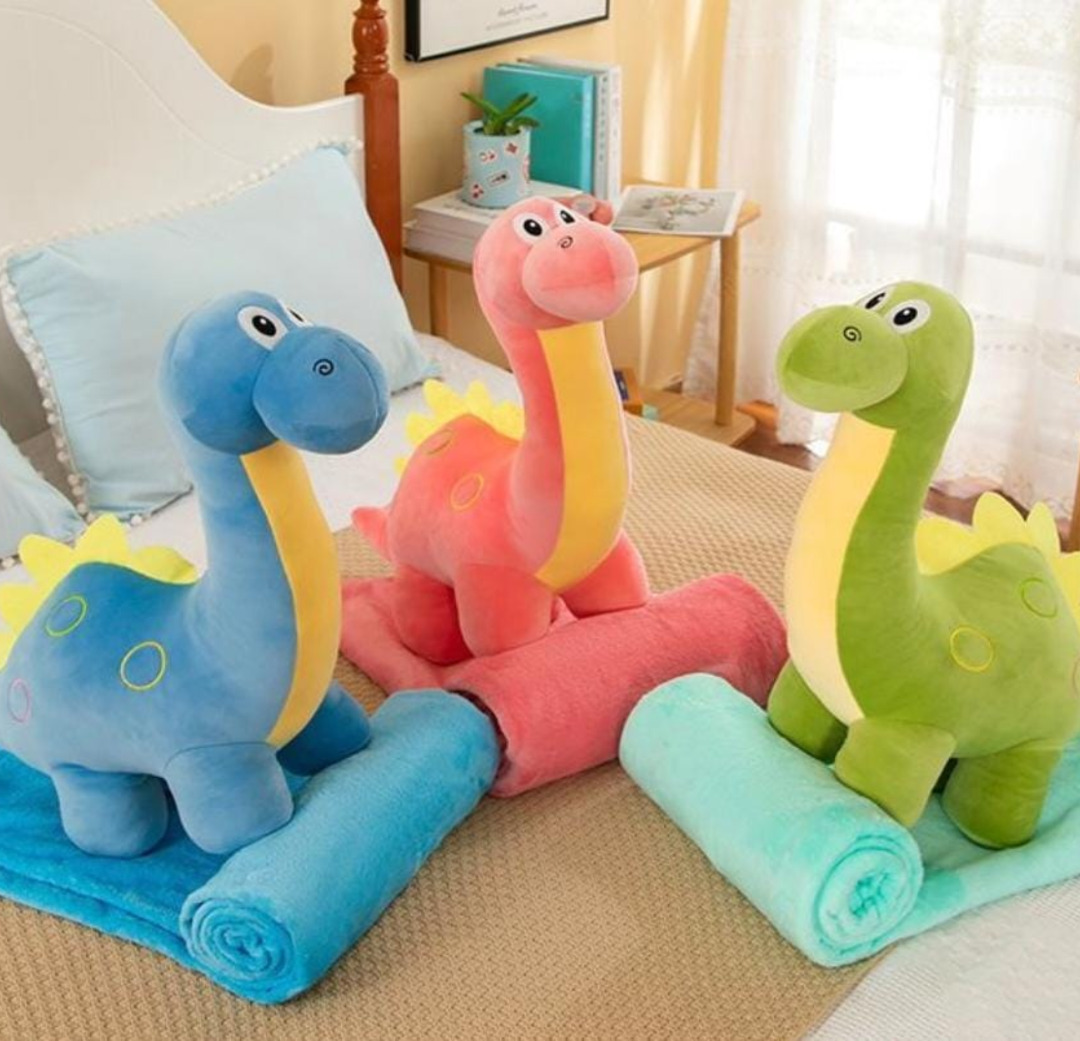Esmi®- *Dino Stuff toy with blanket*

Blue color only