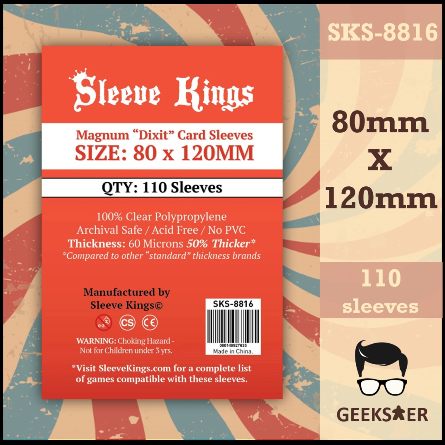 8816 Sleeve Kings Magnum Dixit 80 X 120mm