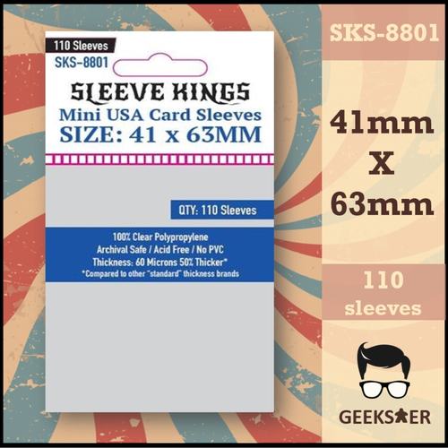 8801 Sleeve Kings Mini USA 41 X 63mm