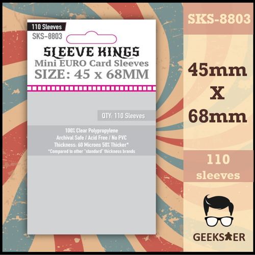 8803 Sleeve Kings Mini Euro 45 X 68mm