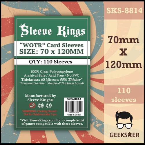 8814 Sleeve Kings WOTR 70 X 120mm