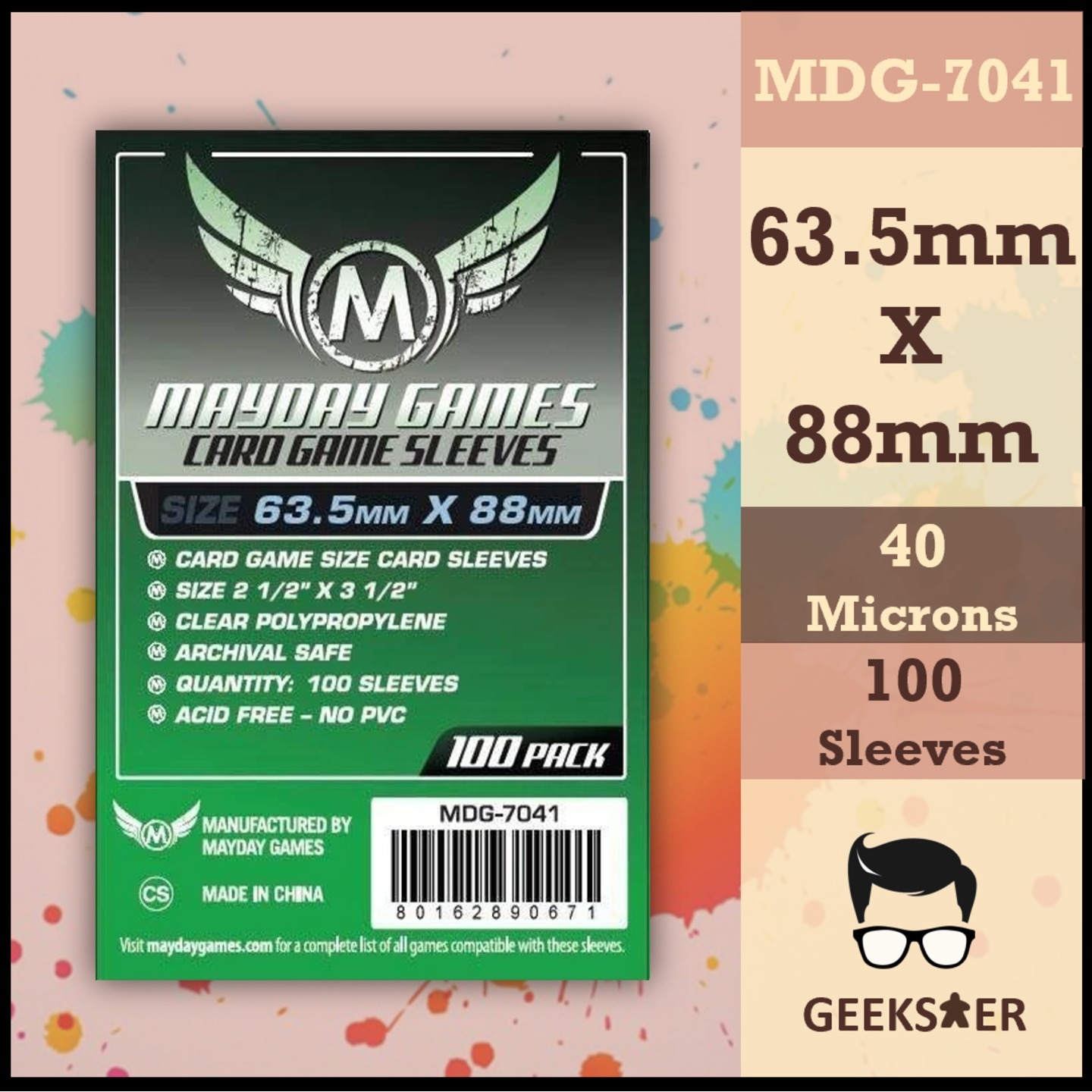 7041 Mayday Standard Card Size 63.5 X 88mm