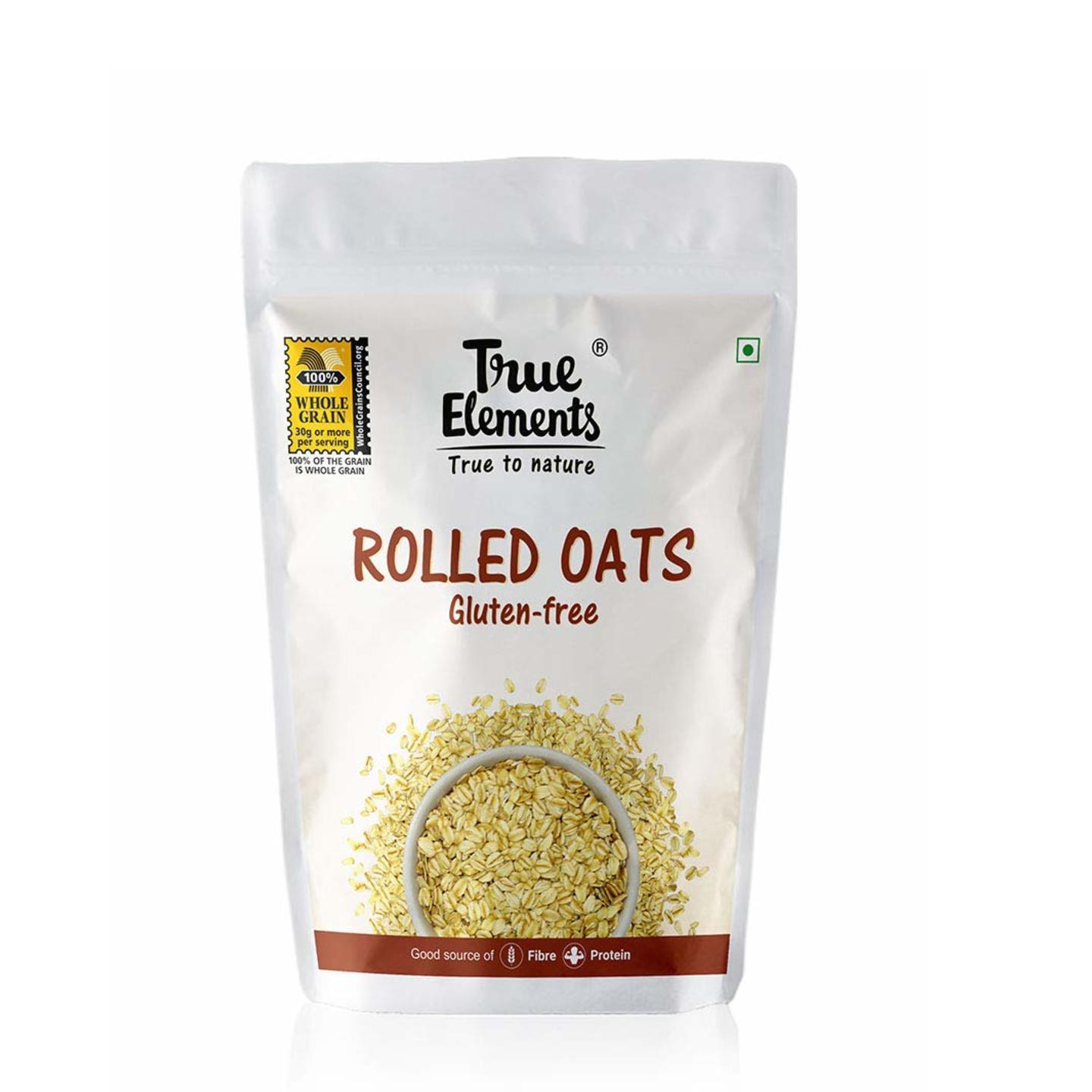  True Elements Gluten Free Rolled Oats for Breakfast 500 gm