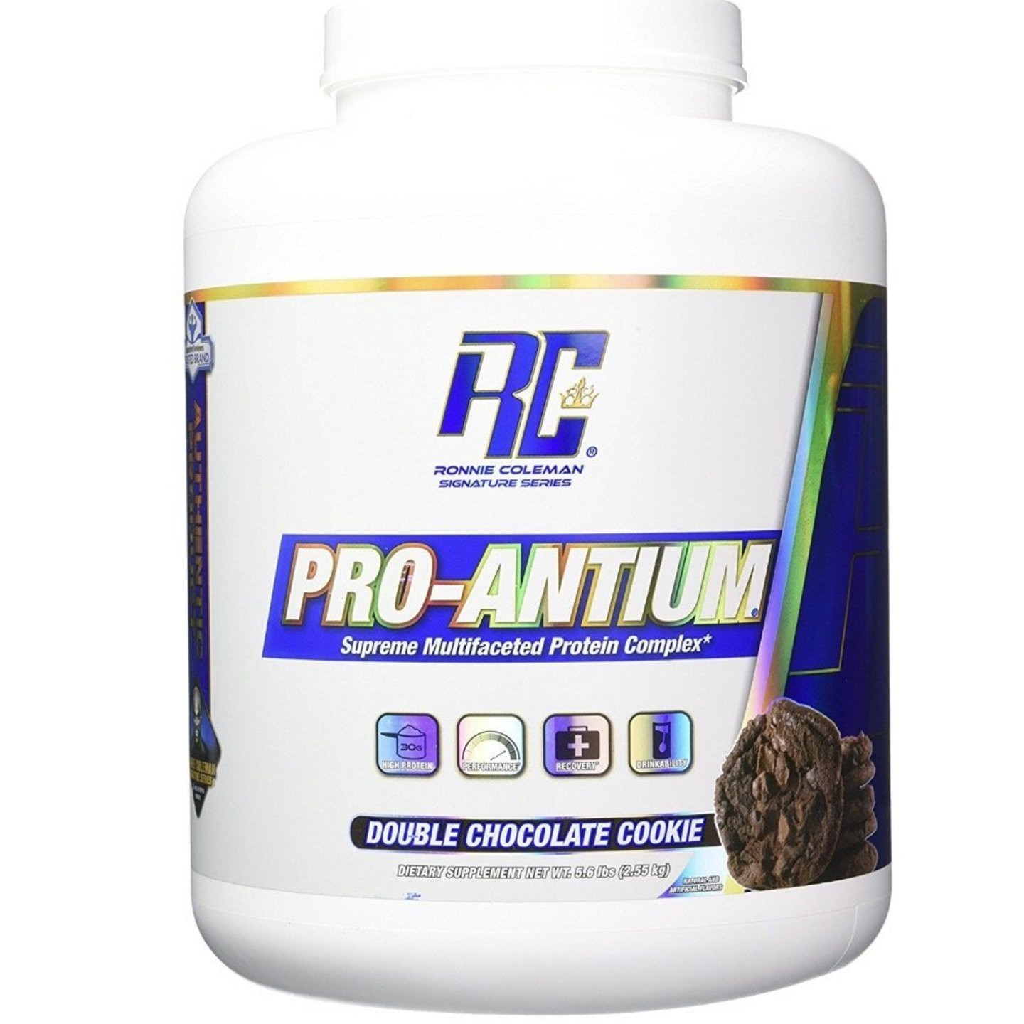  Roll over image to zoom in Ronnie Coleman Signature Series Pro Antium - 5.6 lbs (Double Chocolate Cookie)