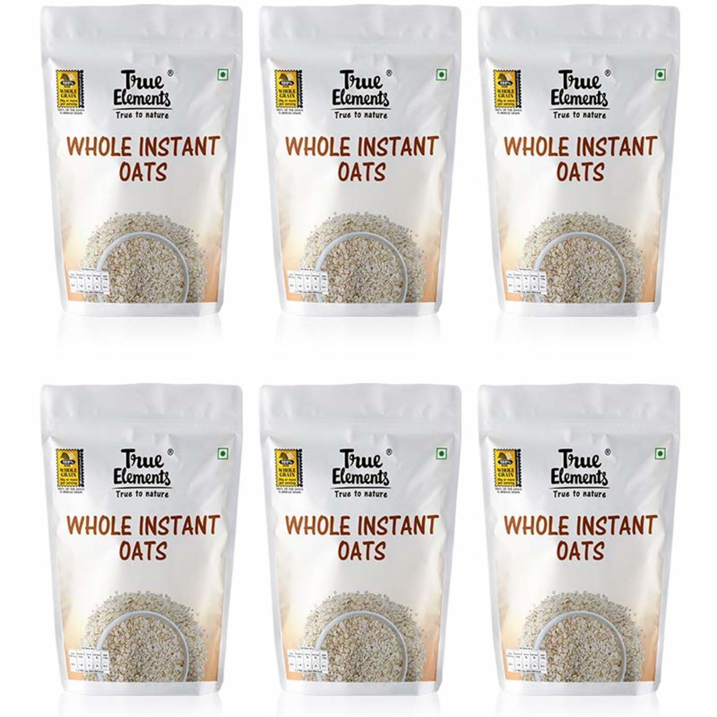 True Elements Instant Oats for Weight Loss 200g - pack of 6