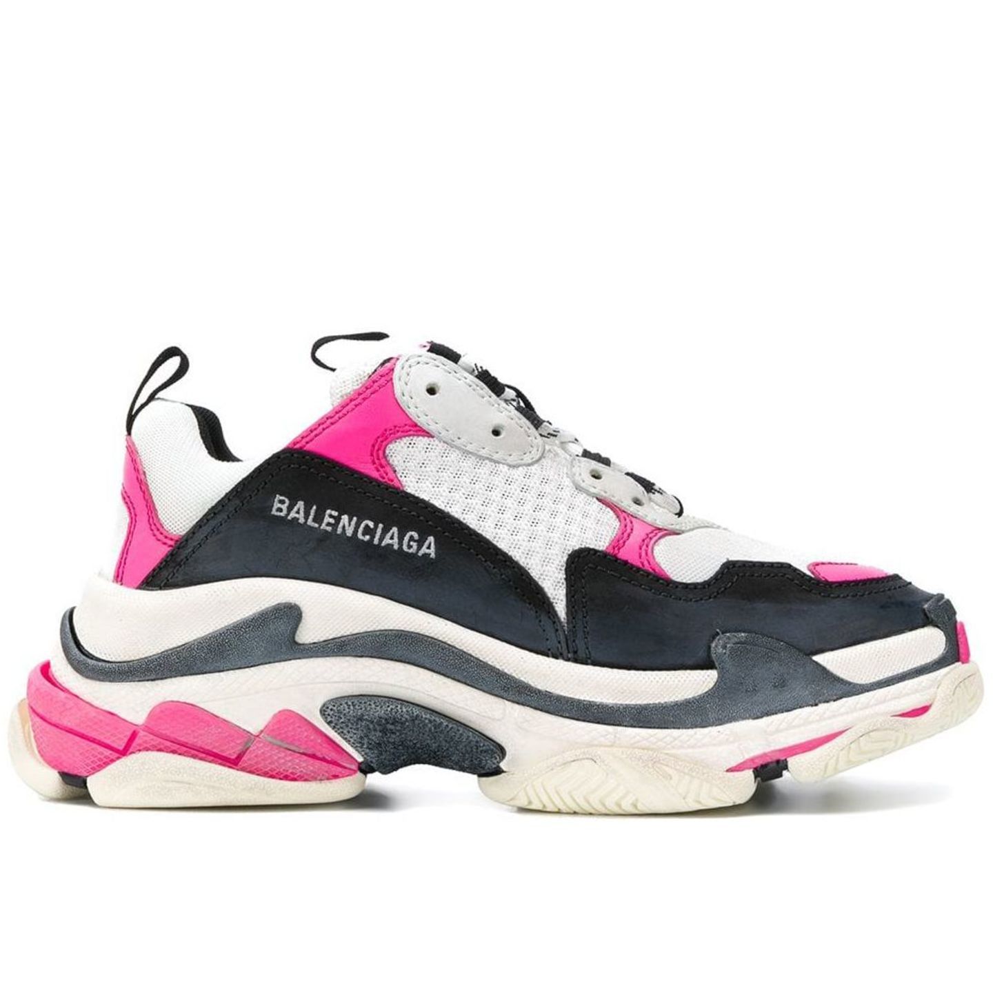 Balenciaga Triple S Trainers - WhitePink