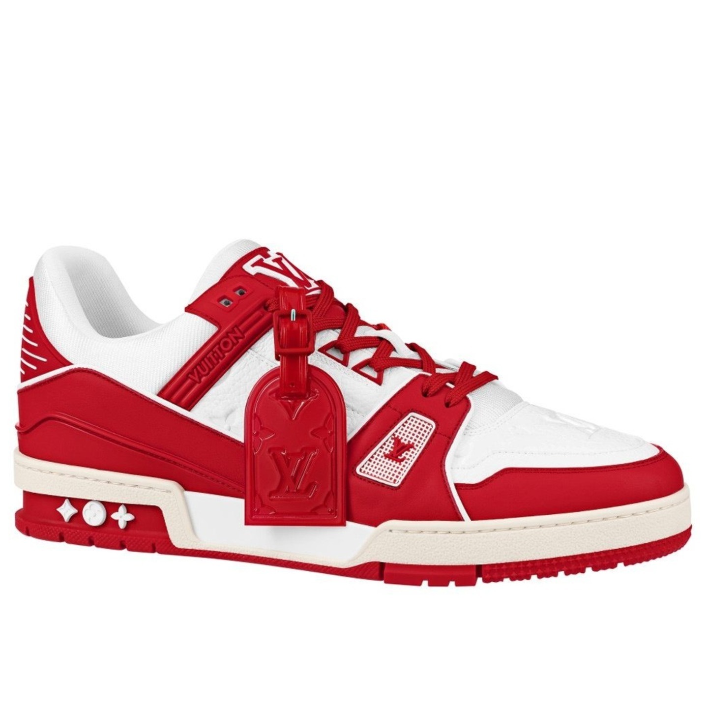 Louis Vuitton Trainer White Red