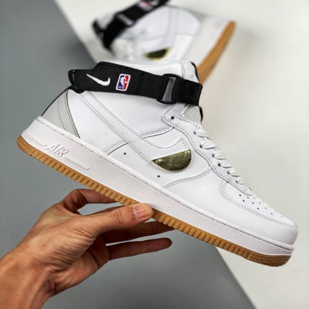 Nike Airforce 1 High NBA Pack WhiteGold