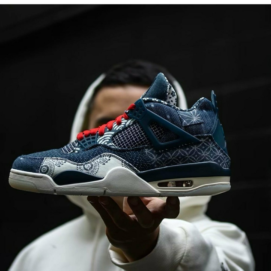 Jordan 4 Sashiko Ocean Blue