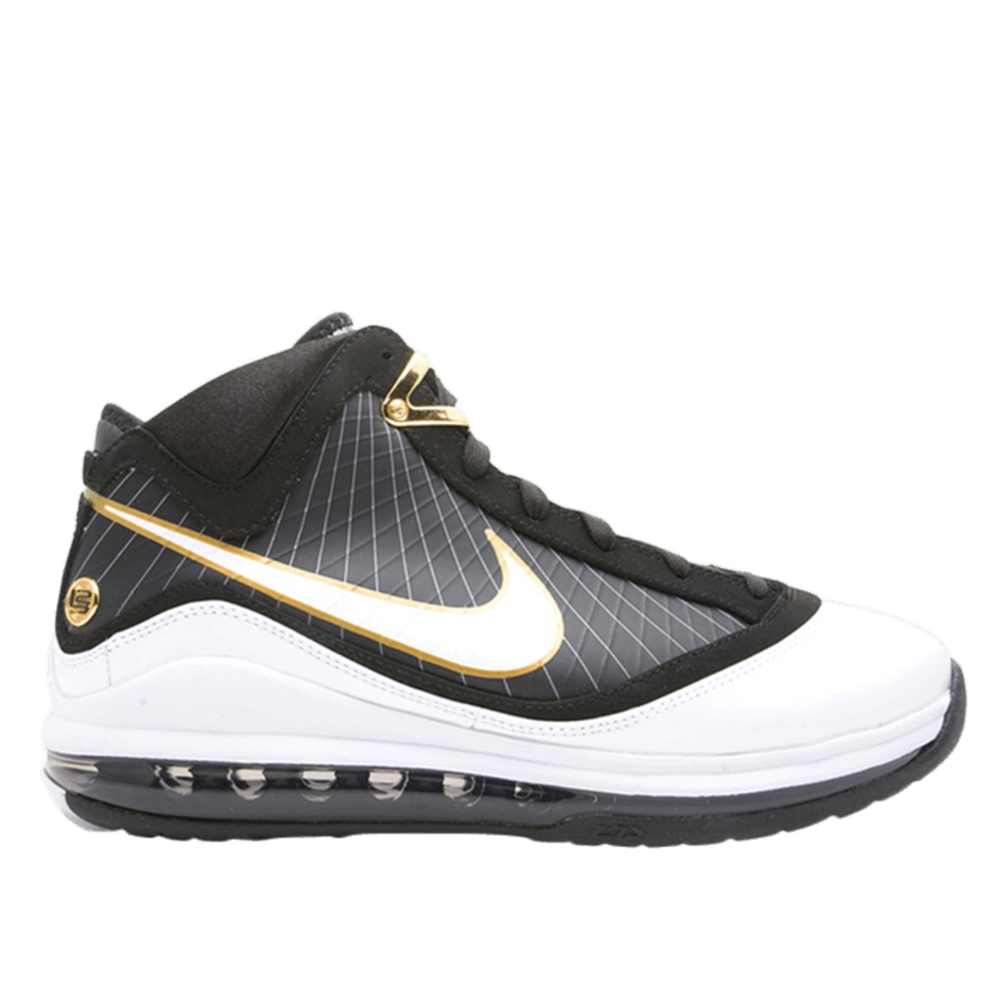 Nike Airmax Lebron 7 BlackWhiteGold