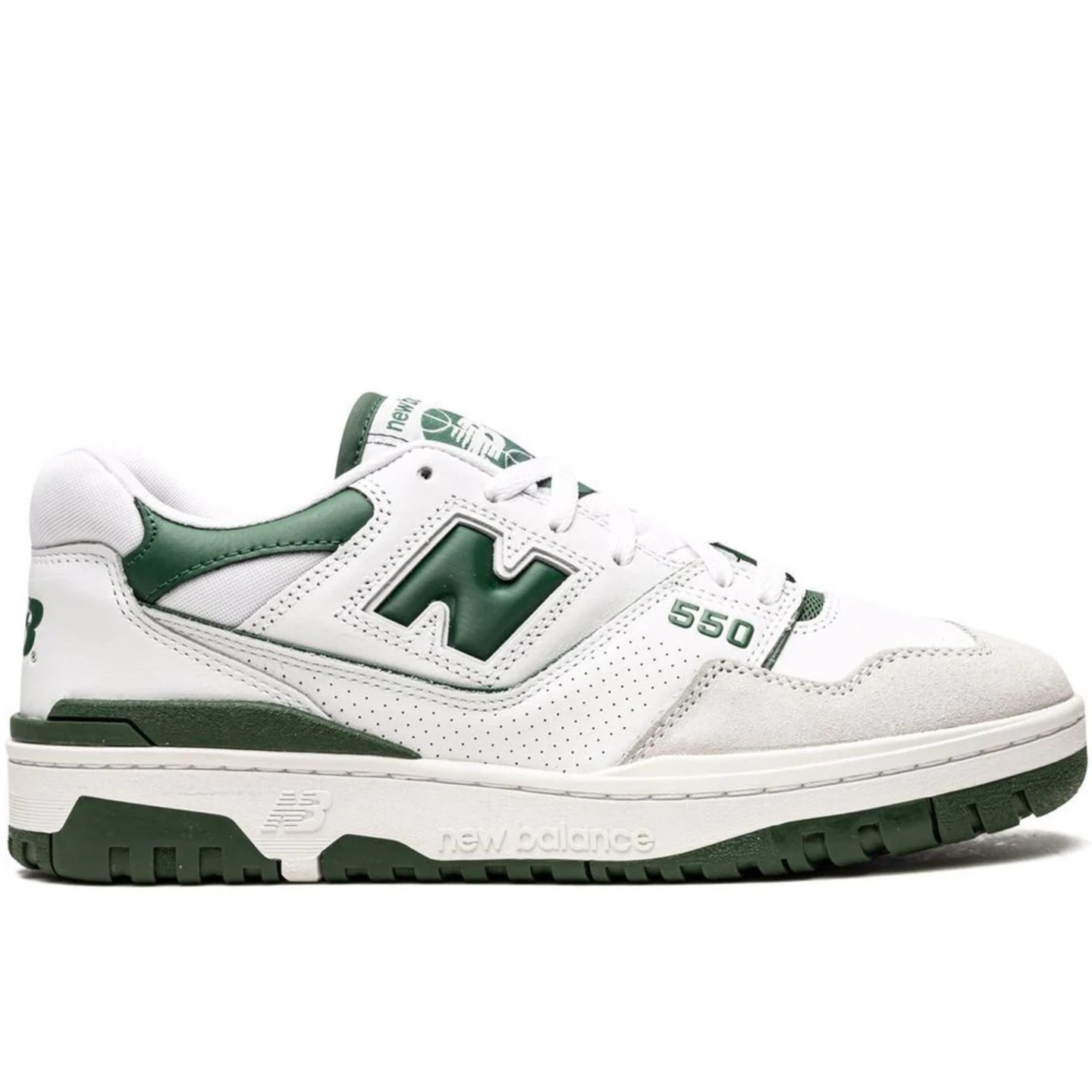 New Balance 550 white green