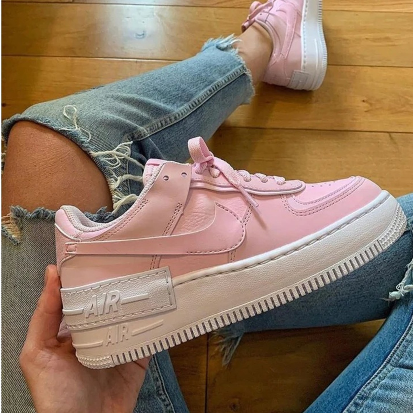 Nike Air force shadow pastel pink for womens