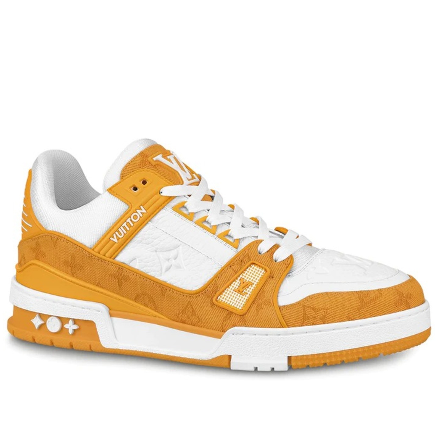  Louis Vuiton Trainer Yellow Monogram denim white