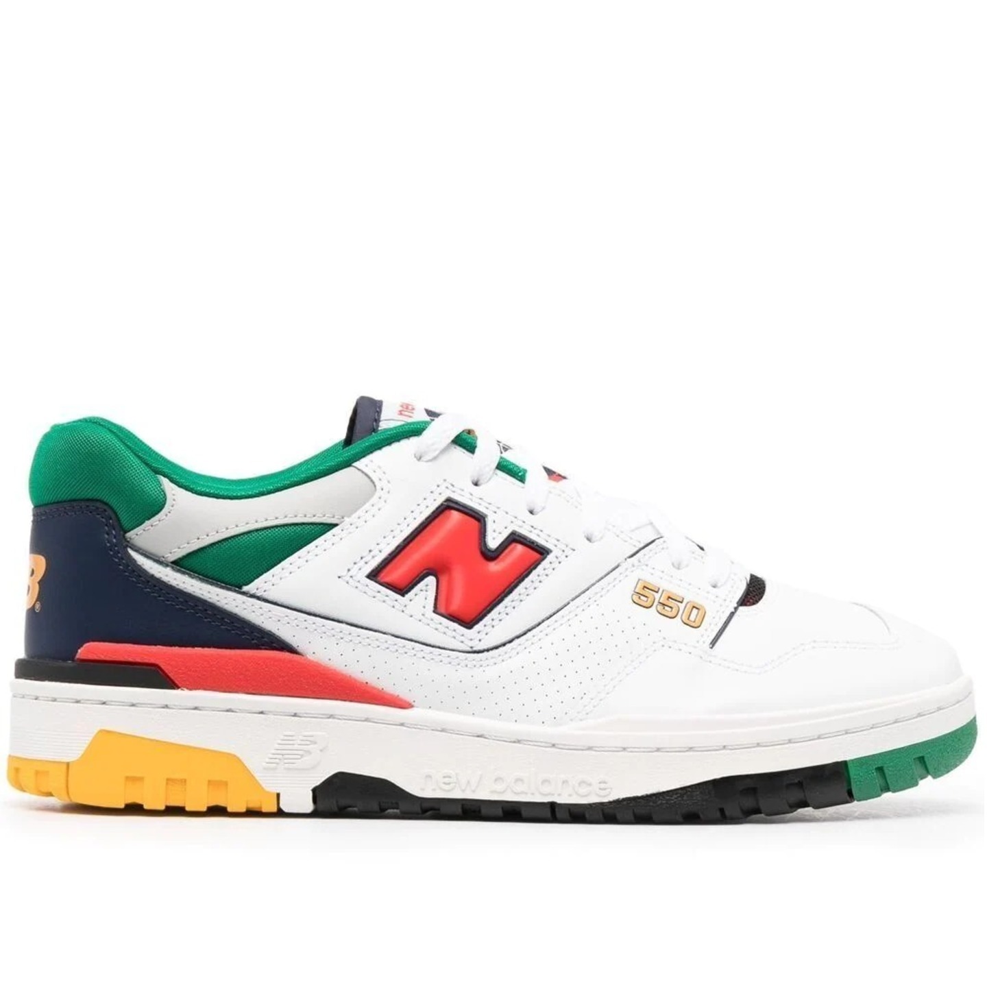 New Balance 550 low-top  oak leaf green multi